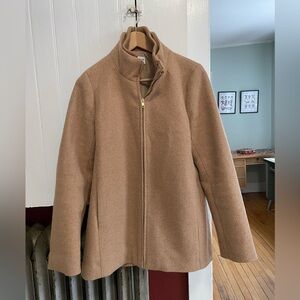 J. Crew Factory city wool coat camel size 10